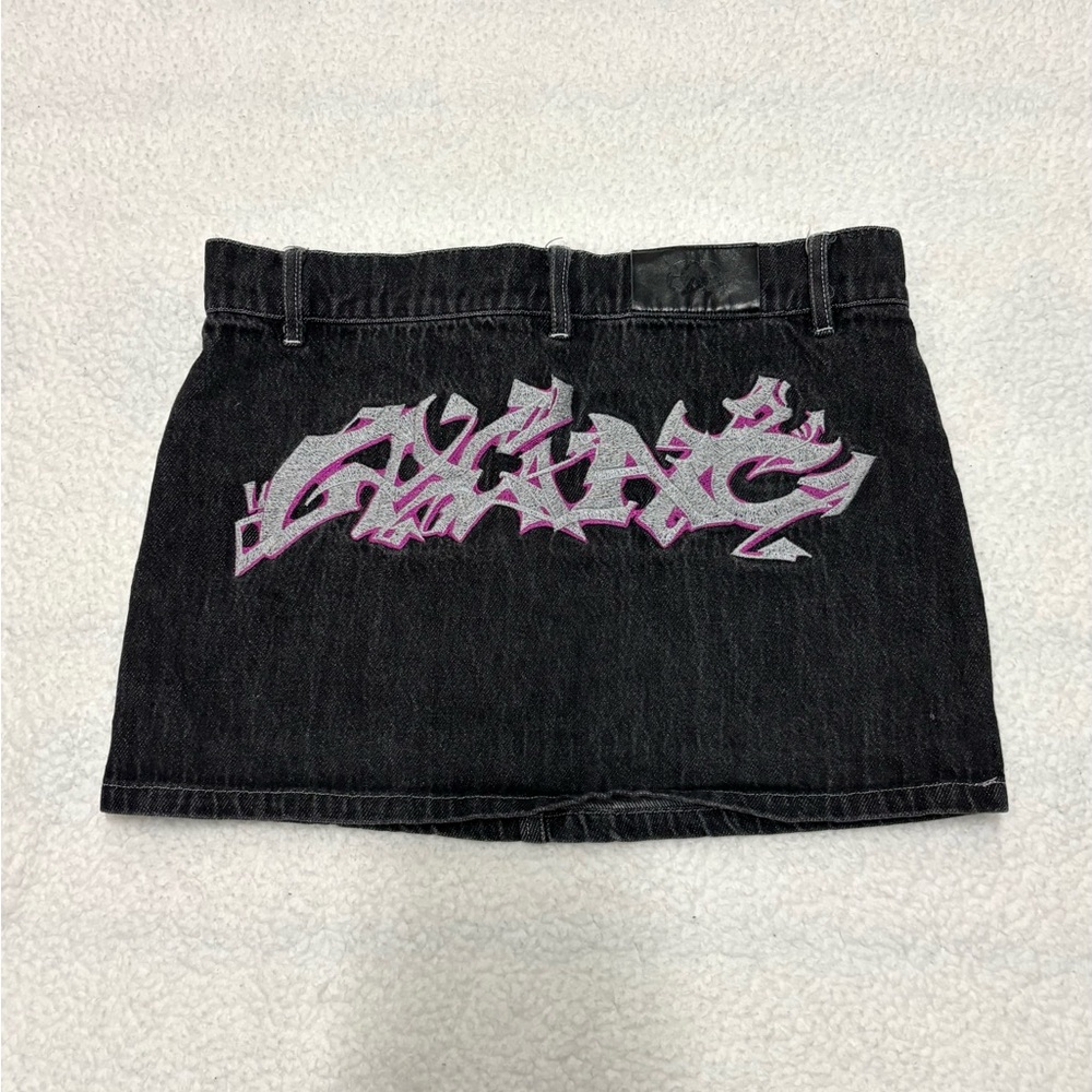 Vintage Y2k Gag NYC Black Denim Skirt ☆